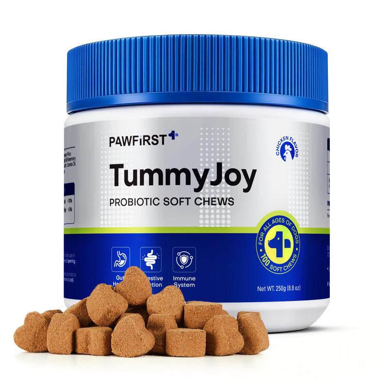 Probiotics Supplement Chews for Dogs, Support Digestive and Gut Health, with Prebiotics & Enzymes for Diarrhea and Upset Stomach Relief, Chicken Flavor 100ct