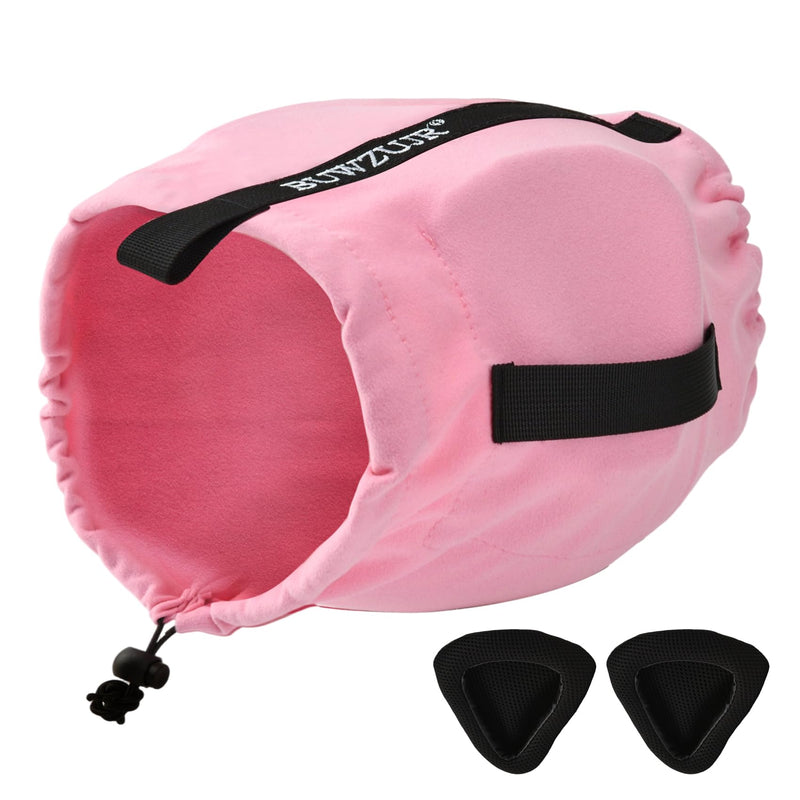 Dog Ear Muffs Noise Protection,Noise Cancelling Ear Wraps for Dogs,Washable Sound Absorbing Inserts Pink Small