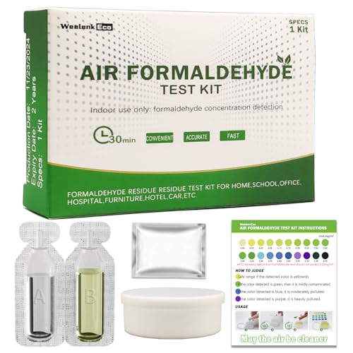 Formaldehyde Test Kit (5 Kits), Indoor Formaldehyde Concentration Detection 5