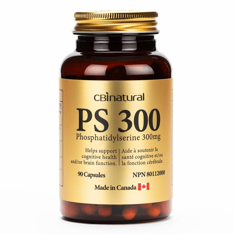 Phosphatidylserine 300mg, Memory, Focus & Cognitive Support, 90 Vegan Capsules (3-Month Supply), Non-GMO, Gluten Free