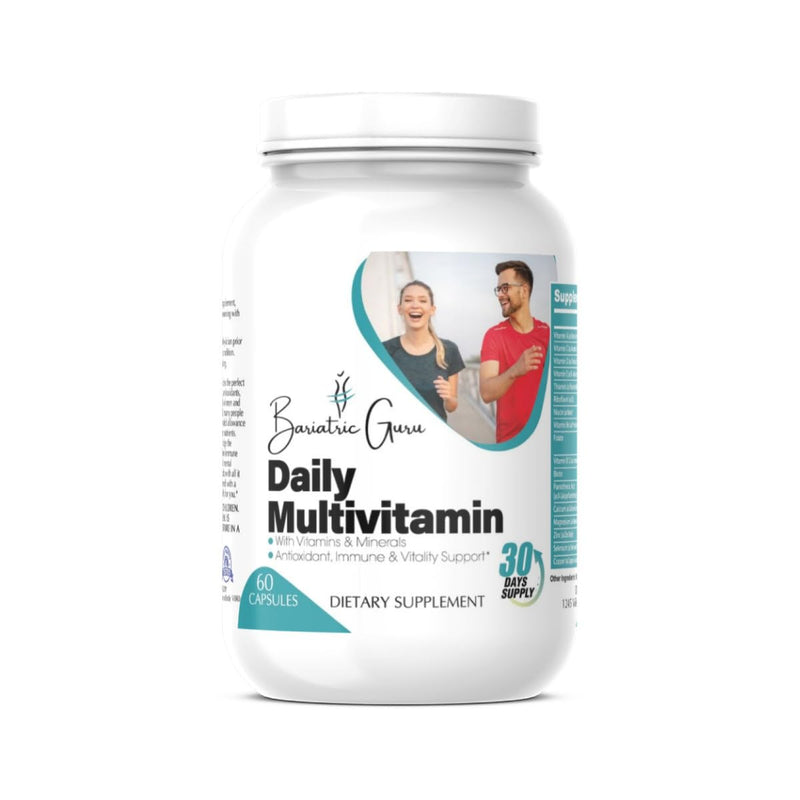 Daily Multivitamin – Complete Vitamins & Minerals with Vitamin A, C, D, E, B12, Biotin, Folate, Calcium, Magnesium, Zinc, Selenium, Chromium & More – 60 Capsules (30 Servings)