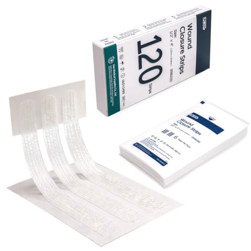 Sterile Reinforced Wound Closure Strips | 12x100mm | 20 Packs | 120 Strips