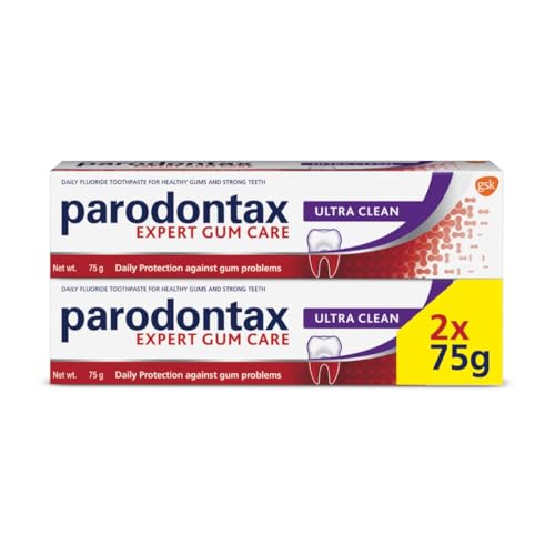 Ultra Clean Daily Protection Toothpaste for Gum Care, Long Lasting Fresh Feeling, 75g, 2 Pack