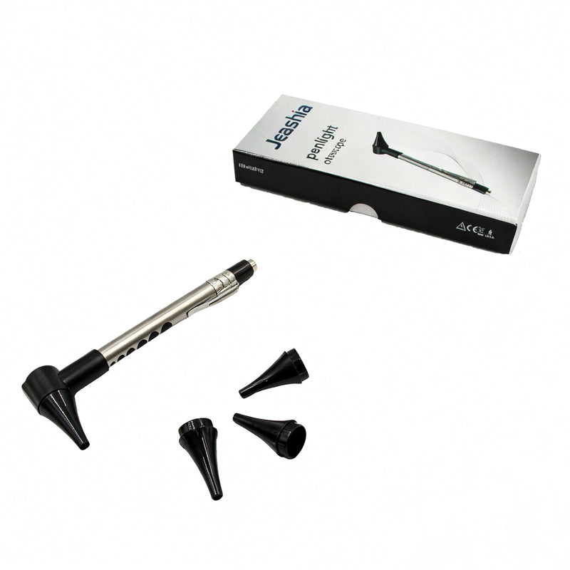 Stainless Steel Mini Diagnostic Otoscope with 3X Magnification, Bright LED Light, Clip and 3 Reusable and Easy-to-Clean Specula Sizes for Kids/Adults & Pet and 2 AAA Batteries - BeesActive Australia