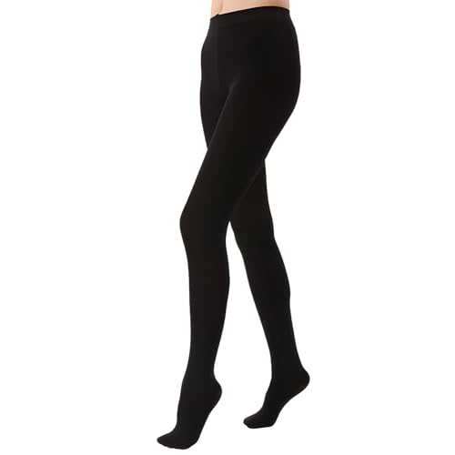 Medical Compression Pantyhose for Women Men,20-30 MmHg Graduated Support Stockings Opaque Closed,Toe Hose High Waist Tights,Leggings,for Varicose Veins,Medias,Lipedema,Maternity XL Black