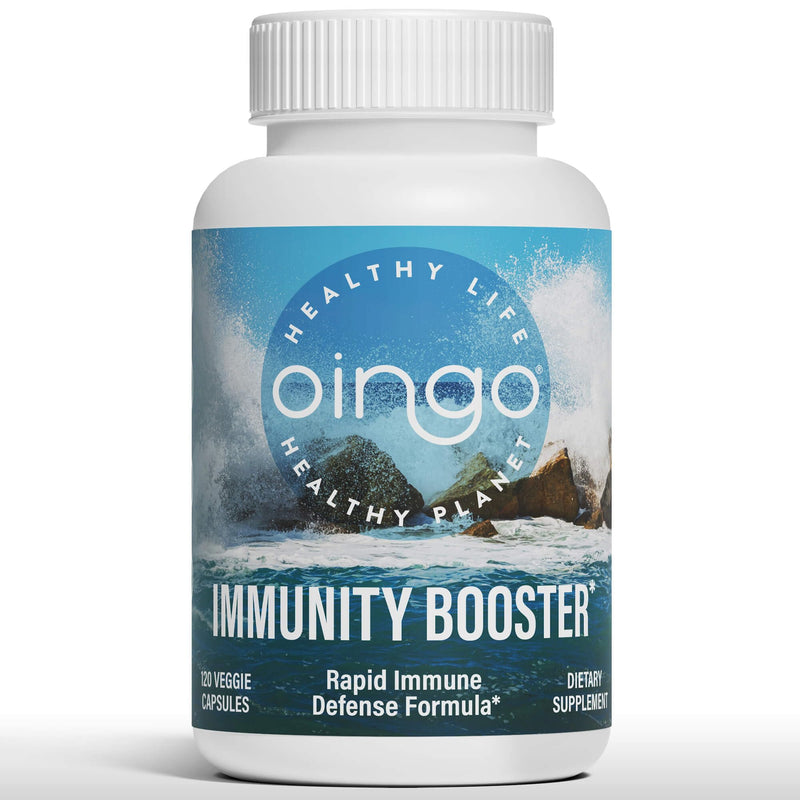 Immunity Booster Capsules, Vitamin C, Vitamin D3, Zinc, and Quercetin, 60 Capsules