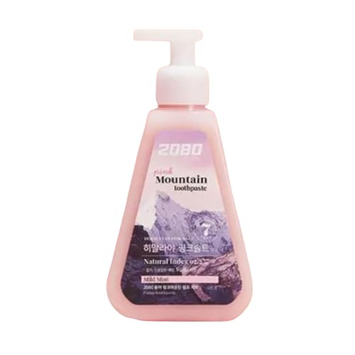 20th to 80th Himalayan Pink Salt Toothpaste Pump - 325g Pump Bottle, Natural Mint Flavor - Gentle Oral Hygiene with Natural Ingredients - Korean Cosmetic
