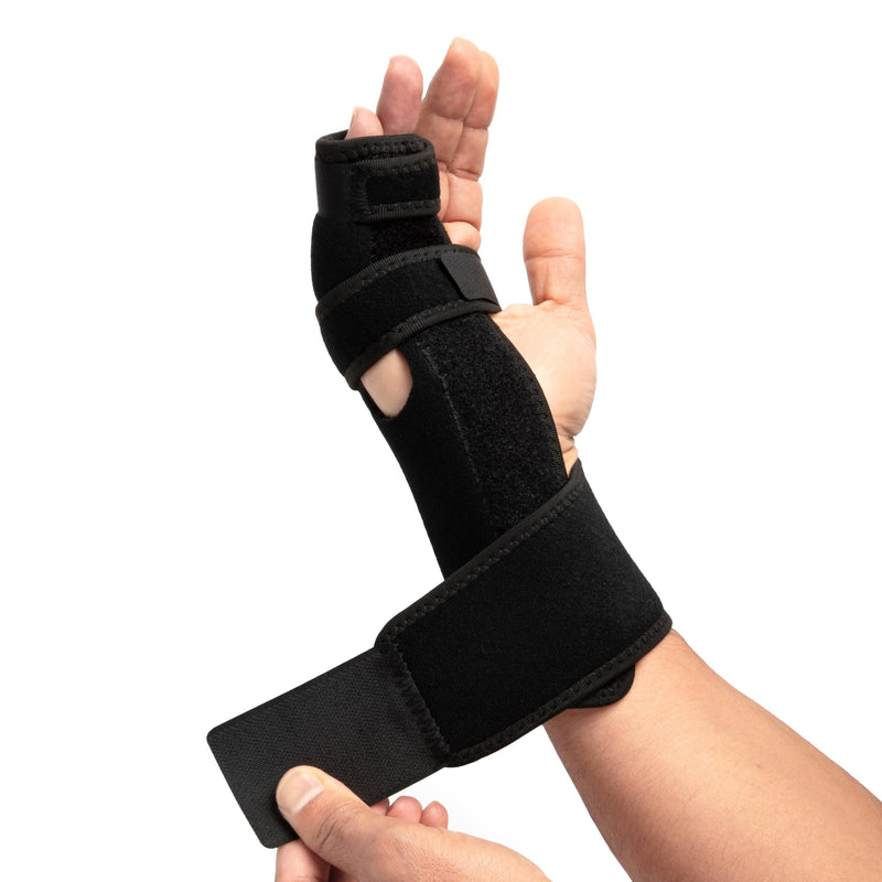 Ovation Medical Boxer Splint - Adjustable Hand and Finger Splint for Metacarpal, Ulnar Gutter and Radial Gutter Fractures - Lightweight, Padded, Immobilizing Hand Brace (Left) Left