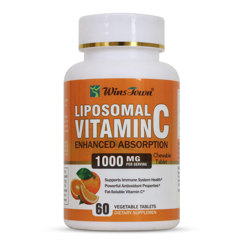 Liposomal Vitamin C Chewable Tablets, 60 Ct | 1000mg, High-Absorption, Fat-Soluble, Immune & Antioxidant, Daily Wellness & On-The-Go