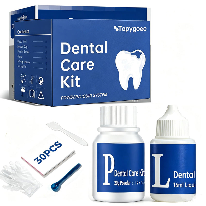 Tooth Repair Kit, Dental Cement Zinc Oxide Eugenol for Missing Teeth
