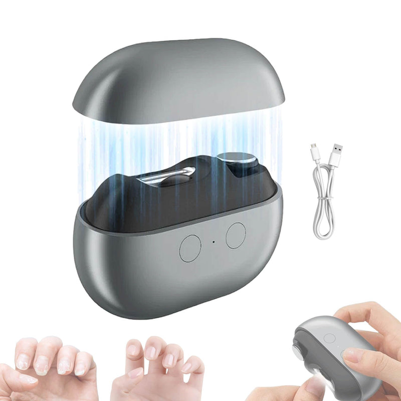Electric Nail Clippers - 2026 Smart Nail Clipper for Seniors, Electric Nail Clipper with LED Light, Painless Toenail Trimmer for Thick Nails, Arthritis, Low Vision (Black*1) Black*1 - BeesActive Australia