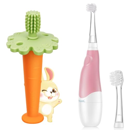 Papablic Baby Toothbrush Teether and Sonic Electric Toothbrush