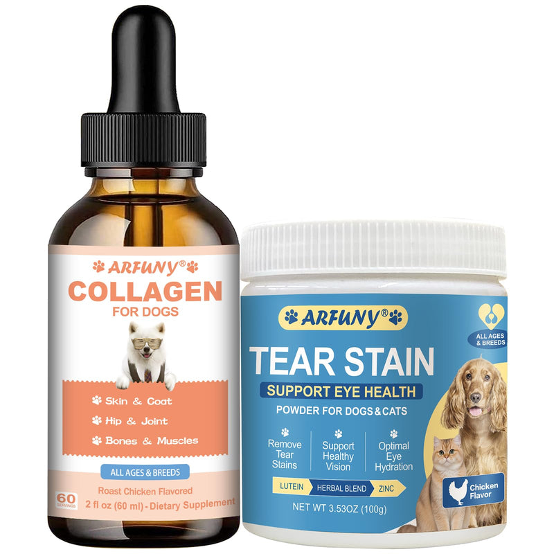 Dog Collagen Drops & Cat and Dog Tear Stain Powder