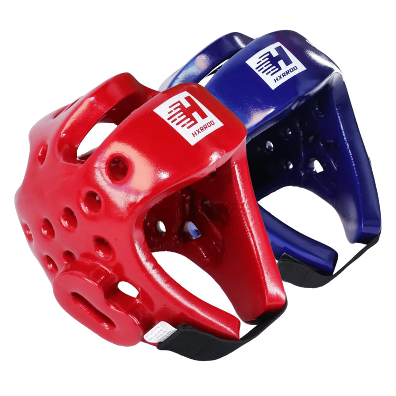 Taekwondo Sparring Head Guard, Competition Protection Headgear for Taekwondo, Karate and Martial Arts blue and red Large - BeesActive Australia