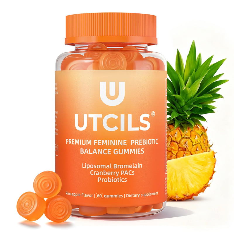 Liposomal Premium Feminine Balance Gummies, Advanced Women's Probiotic Gummies with Bromelain & Cranberry PACs - Triple-Targeted pH Balance Support, 30B CFU Shelf-Stable, Sugar Free 60 Count