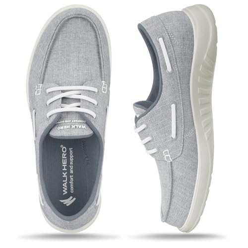 Loafers for Women with Arch Support, Lightweight Slip On Shoes Women 9 Grey