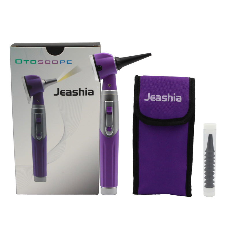 Professional Otoscope with 2-in-1 White & Yellow Light Perfect Ear Inspection Tool for Doctors, Nursing & Medical Students (Purple) Purple - BeesActive Australia