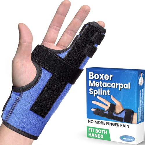 Metacarpal Finger Splint Hand Brace, Boxer Fracture Pinky Splint (M/L) M/L