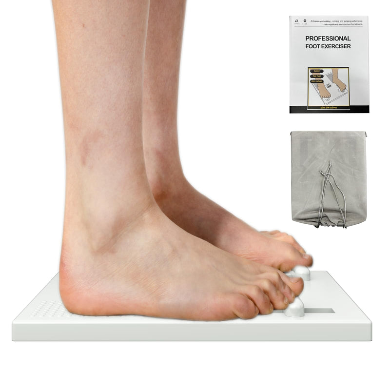 Arch Exerciser Trainer Help to Strengthen Arches Feet, Foot Arch Strengthener for Plantar Fasciitis Relief, Foot Arch Exercises for Toe Trainer Flat Arches Ballet Dancers and Rehabilitation white