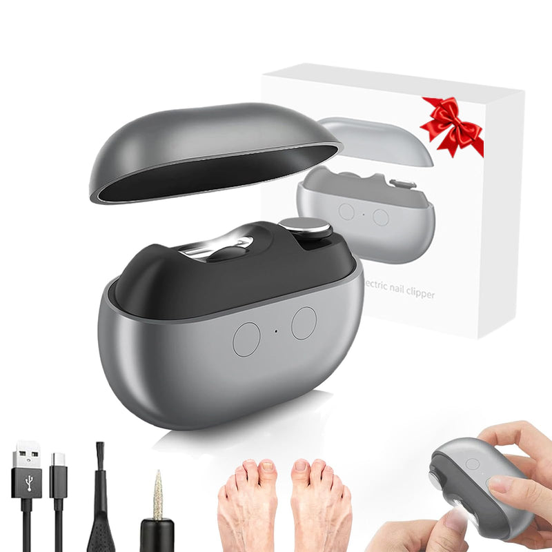 Electric Nail Clippers for Seniors,Upgraded 3 in 1 Automatic Electric Toenail Clippers for Thick Nails, Electric Nail Clipper with LED Light,for Seniors Kids Adults(Black*1) Black*1