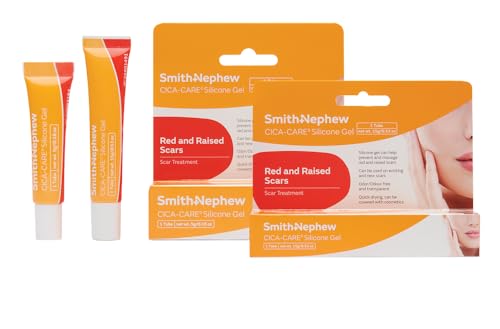 Smith + Nephew CICA-Care Silicone Gel, Advanced Scar Cream, Prevent and Manage Red and Raised Scars - New and Existing, Odor Free, Quick Drying, 1 Tube of 0.53oz(15g), SKU 66801491 15g