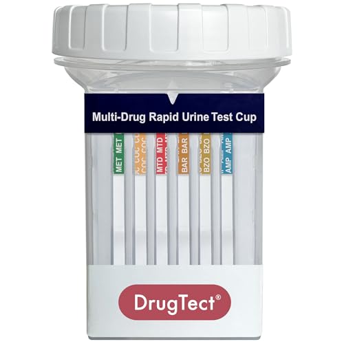 DrugTect 18 Panel Drug Test Cup - CLIA Waived Fentanyl - 5 Pack