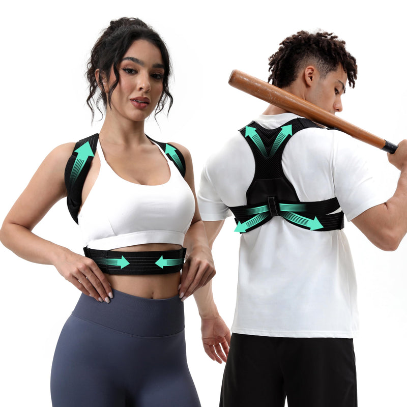 Posture Corrector for Men and Women, Breathable Back Brace, Lumbar Support, Super Lightweight Posture, Neck, Shoulders and Back, Straight Shoulders (Medium) Medium
