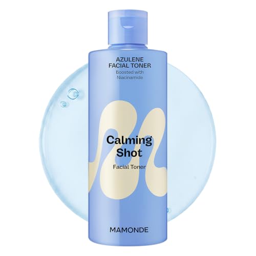MAMONDE Calming Shot Blue Chamomile Azulene Facial Toner | Soothing, Hydrating Non-Comedogenic Korean Skincare Toner | Best for Oily/Combo Skin