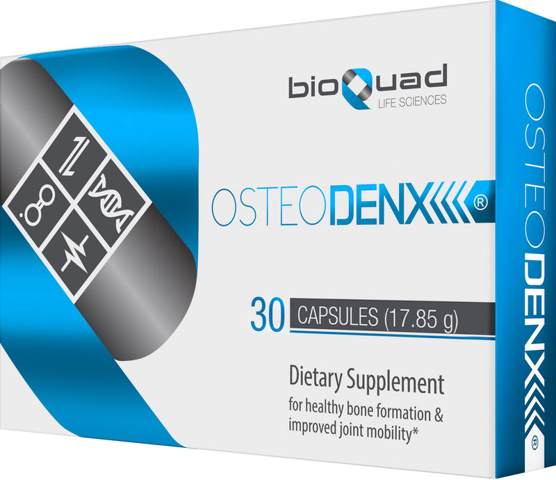 OSTEODENX - Bone & Joint Support Supplement for Healthy Bone & Improved Joint Mobility with Lactoferrin, Collagen, Vitamin K2 & Vitamin D3 (30 Capsules)