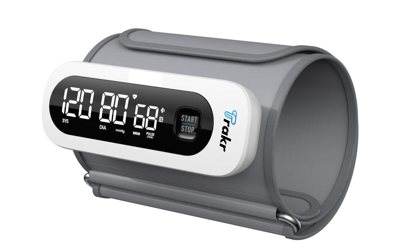 Trakr - Smart Blood Pressure Monitor with App - Rechargeable - Wireless - Bluetooth