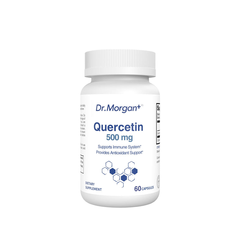 Dr. Morgan Quercetin 500mg Supplement-Bioflavonoid Antioxidant for Immune Support & Cellular Health-Natural Supplement-Made in Canada-60 Capsules