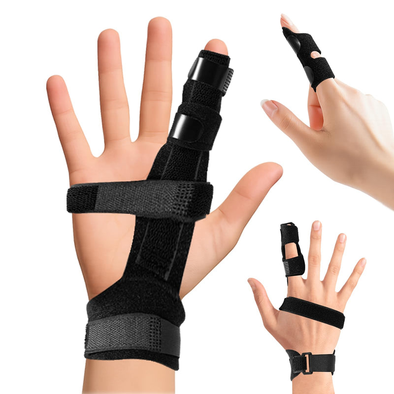 2-Pack Adjustable Finger Splints for Trigger Finger & Joint Pain Relief - Universal Fit Brace Supports All Fingers for Arthritis, Tendinitis & Carpal Tunnel - BeesActive Australia