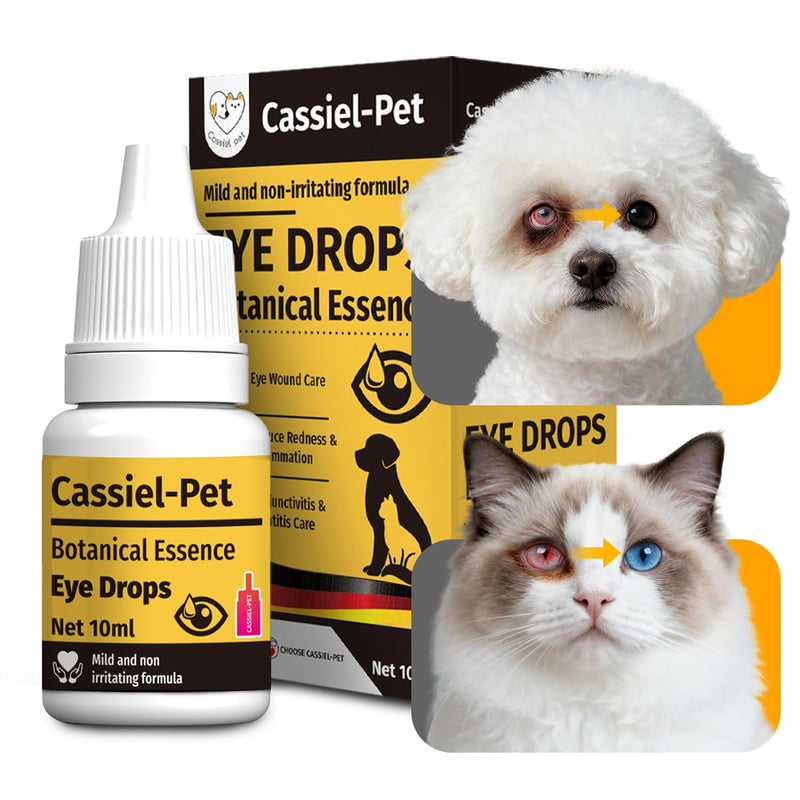 Eye Drops for Eye Infection Treatment, Soothe Infection Allergy, Relieve Dry Eyes & Red Eye，Eye Cleaner and Tear Stain Remover for Dogs and Cats | 10 ml 0.33 FL OZ (1 Bottle) 1 Bottle