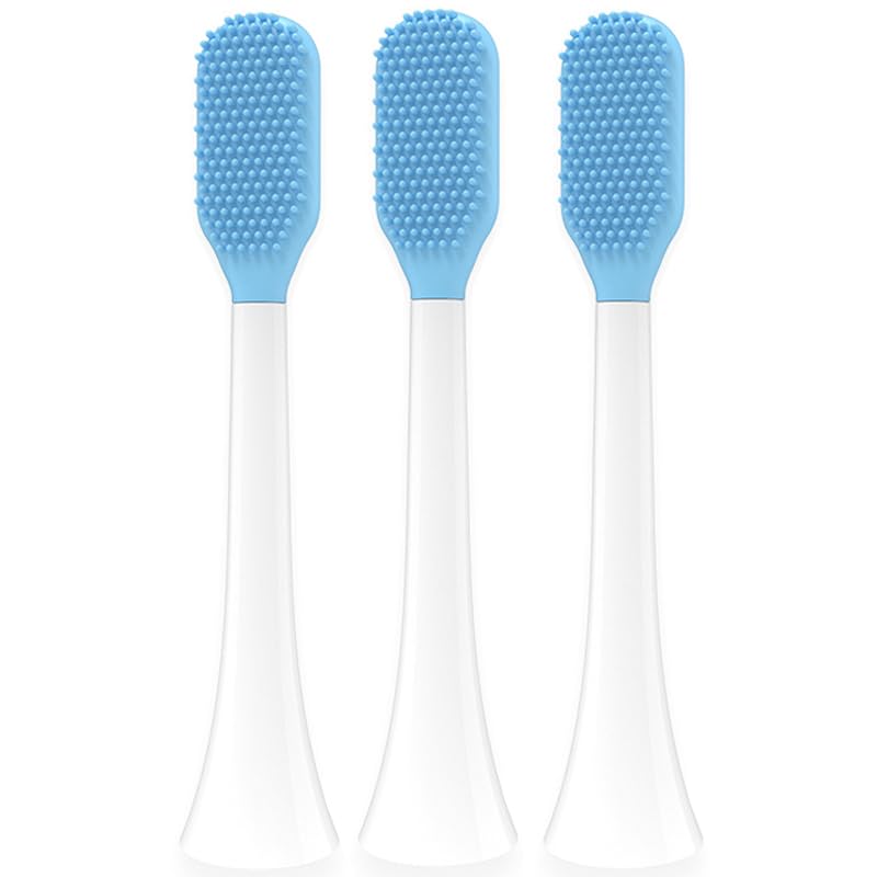 Tongue Brush Heads Compatible with Philips Sonicare Toothbrush White 1 Count (Pack of 3)