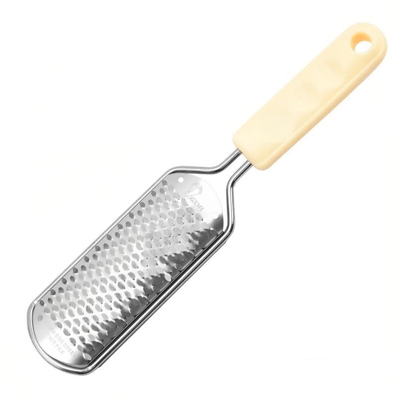 Professional Stainless Steel Foot File, Detachable Pedicure Rasp, Colossal Foot Scrubber for Hard Skin Removal, Wet and Dry Use