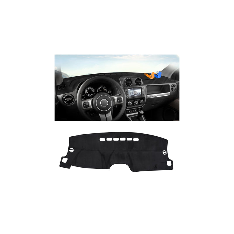 Autorder Dashboard Cover Mat for Jeep Compass 2009–2016 Accessories Dash Cover Upgrade Flannel Dash Mat Sunshade Glare UV Rays Protector 2009-2016 Jeep Compass - BeesActive Australia