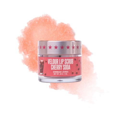 Jeffree Star Cosmetics Velour Lip Scrub, Exfoliating Sugar Lip Treatment, Cruelty-Free & Vegan, 30 G / 1 oz. (Cherry Soda) Cherry Soda