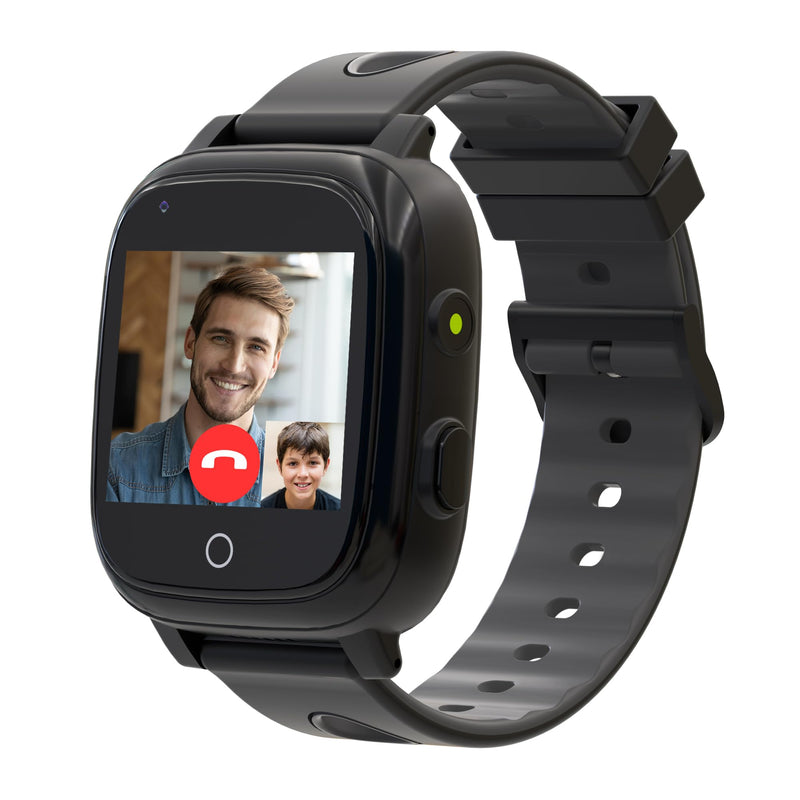 Toloso Kids Watch with GPS Tracker, Kids Smart Watch Boys with Phone & Video Call Voice Chat SOS Camera Alarm Pedometer Stopwatch Calculator Flashlight GPS Tracker Gifts for Kid Age 5-12(Black) Black - BeesActive Australia