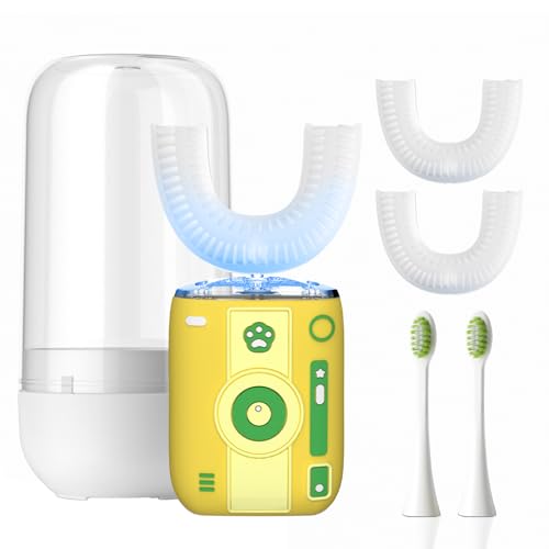 Adult Ultrasonic Electric Toothbrush, u Shaped autobrush Toothbrush Pink