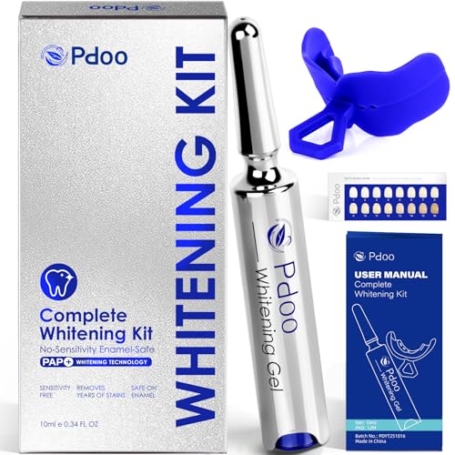 Teeth Whitening Kit - Gel & Mouthpiece Set, Dentist Formulated for Sensitive Teeth