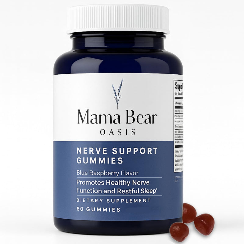 Mama Bear Oasis Daily Wellness Gummies, B Vitamins & Magnesium, 60 Count | Easy-to-take chewable format for convenient everyday use.