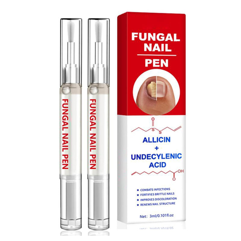 Fungal Nail Pen with Allicin & 25% Undecylenic Acid, Nail Repair Pen | Extra Strength Nail | Toenail & Fingernail Care 2pcs - BeesActive Australia
