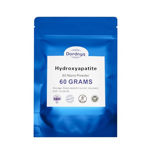 Nano Hydroxyapatite Powder for DIY Toothpaste, Teeth Whitening Repair Tooth Enamel Strong Teeth High Material hydroxyapatite are Very Suitable for DIY 2.1oz(60g)