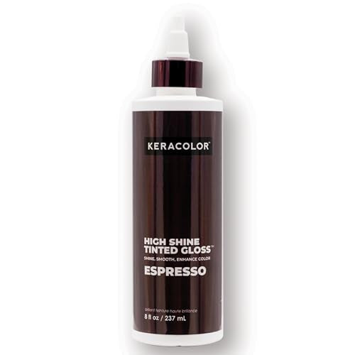 Keracolor High Shine Tinted Hair Gloss,In-Shower Glaze, 9 Colors Espresso