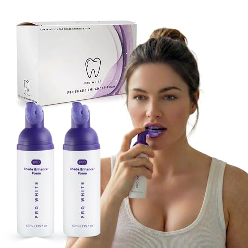 Pro White Whitening Foam - Tooth Whitening Foams for a Clean & Radiant Smile - Enhancer with Gentle Formula Ideal for Everyday Use - Refresh Your Smile with Easy-to-Use Whitening Foam - 1.75 OZ - 2 Pc 1 Count (Pack of 2)