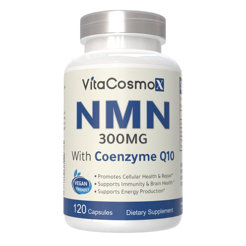 Nicotinamide with CoQ10 Coenzyme Q10, Vegetarian Capsules, 120 Count, Vitamin B3 Supplement