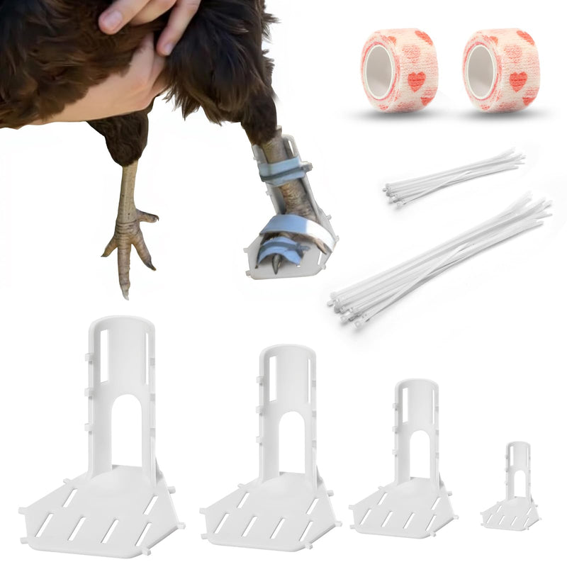 4 Sizes Poultry Leg-Splint Set, Broken Leg Support for Chicken, Duck, Goose - BeesActive Australia