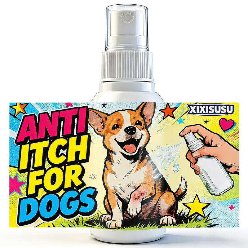 Dog Hot Spot Spray & Anti Itch Spray for Dogs, 1.76 fl oz - Chlorhexidine for Itchy Skin Relief, Hotspot Treatment & Allergy Soothing for Dogs - Pet Skin Care for Itching Relief (1.76 oz) 1.76 oz