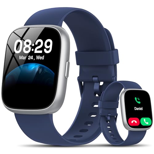 Smart Watch with Alexa Built-in, 1.83" HD Bluetooth Calling Fitness Tracker Blue