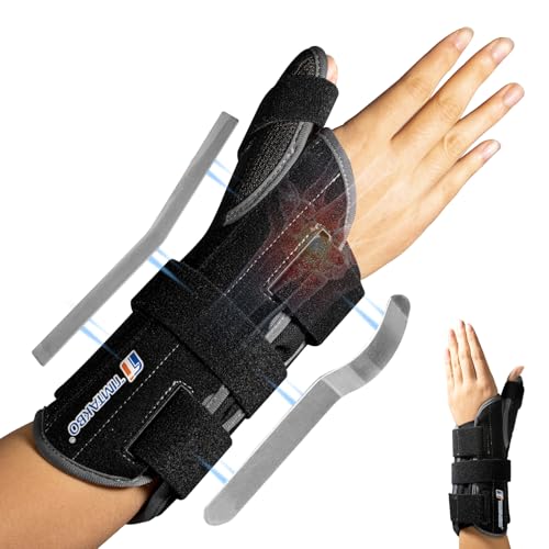 TIMTAKBO Thumb Spica Splint Right Hand(S) for Carpal Tunnel Wrist Pain Small